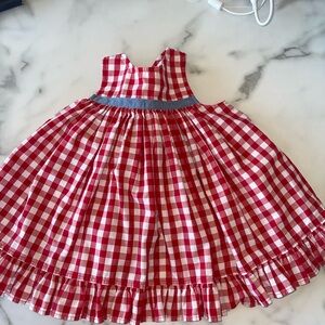 Kelly's Kids Red and White Gingham Dress